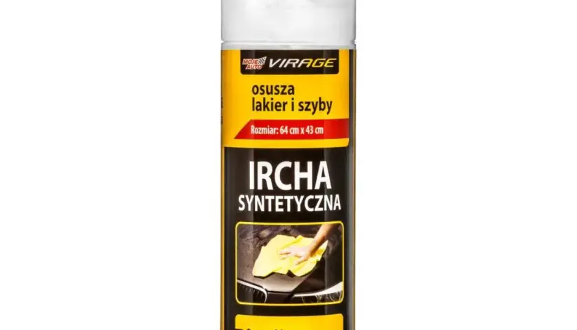 Ircha syntetyczna do osuszania lakieru i szyb. Super chłonna, bezpieczna dla lakieru, niezwykle trwała.